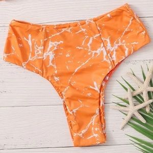 ROMWE Tie Dye High Waisted Bikini Bottom